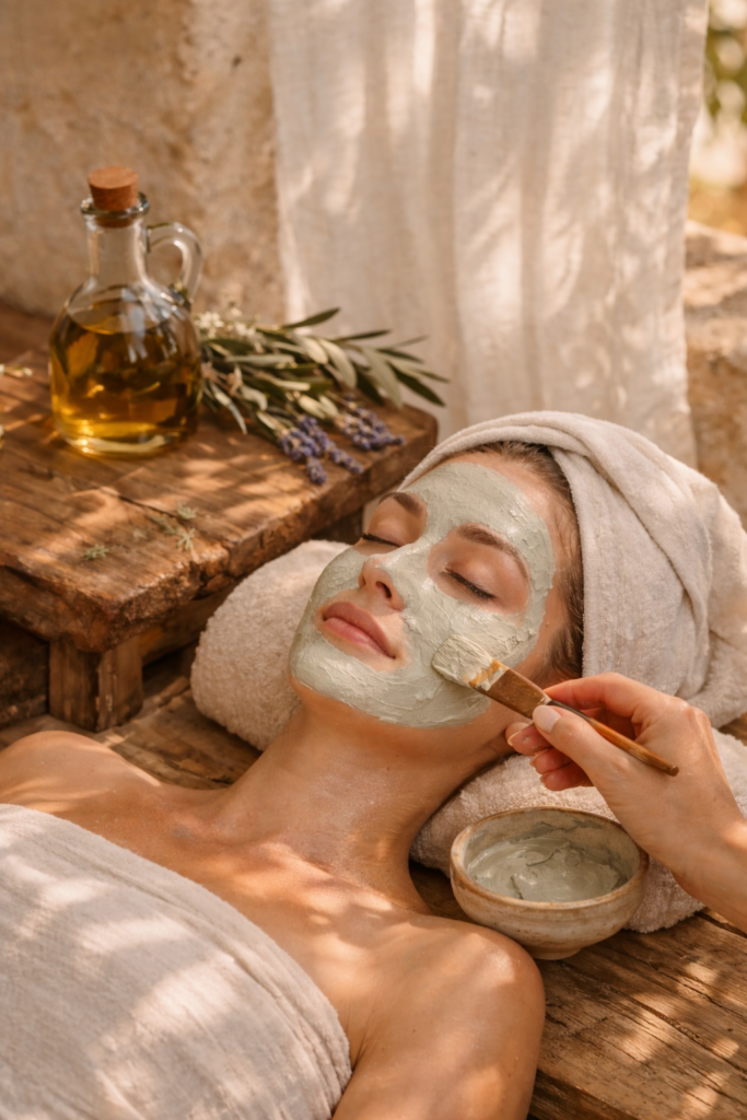 Soin du visage au naturel inspirée de la méditerranée