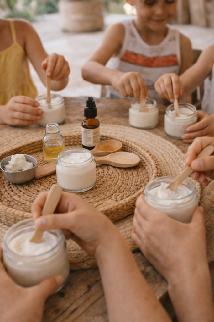 Atelier cosmétiques naturels pour enfants dans un hôtel à Hyères, Var